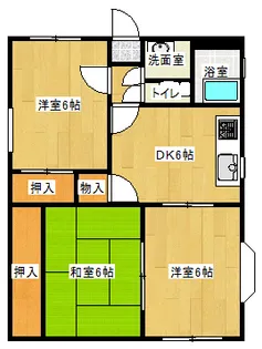 アンソレイユ美紀【3階】の間取り