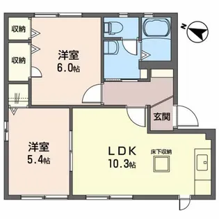 プレジールI【1階】の間取り
