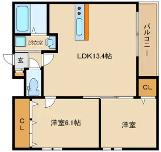 大阪府羽曳野市軽里3【アパート】の間取り