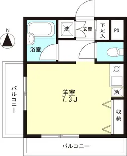 ポンドパイン瀬田【2階】の間取り