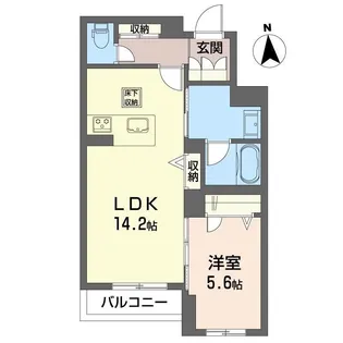 イルストーン古川【2階】の間取り