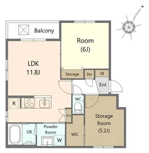 パレスTKD【1階】の間取り