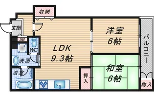 淀川ビル【4階】の間取り