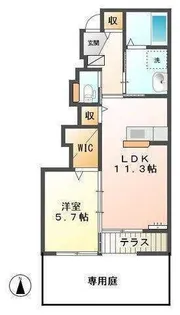 グレースA【1階】の間取り