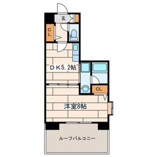 パルテール宮本【5階】の間取り