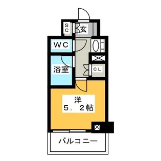 パークアクシス錦糸町スタイルズ【6階】の間取り