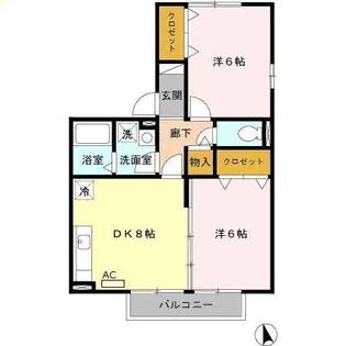 フォレストヴィラ II棟【2階】の間取り