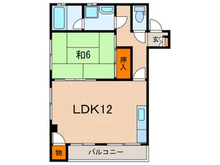 パ-クサイドビル【5階】の間取り