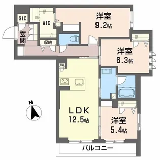 Le Chainon【1階】の間取り