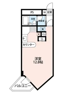 レジデンスセシモ【4階】の間取り