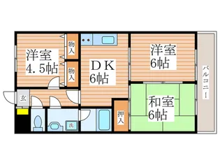 パ-ルハイツ【1階】の間取り
