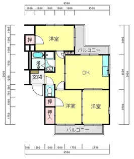 ウイングA【1階】の間取り