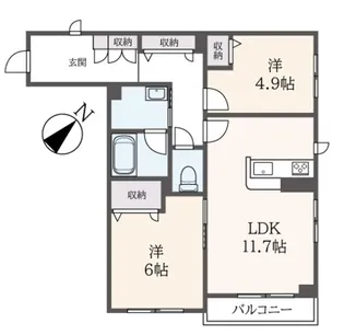 FIKA【2階】の間取り