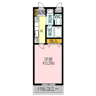 メゾンドリビドーIII【6階】の間取り