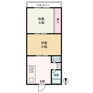 ラフィーネハイツ【1階】の間取り