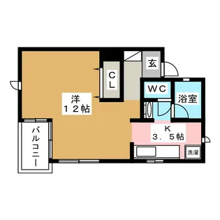 向坂タウンハイツE棟【1階】の間取り