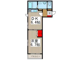 ク-ル クレ-ル【1階】の間取り