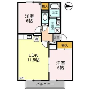 ミレニアム・D【2階】の間取り