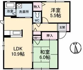 パストラルコート【1階】の間取り