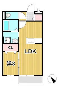 サニースクエア C【2階】の間取り