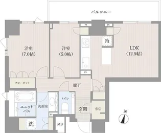 パークハウス平河町【10階】の間取り