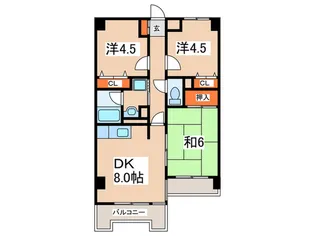 ビレッジエイト【2階】の間取り