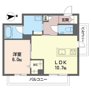 ヒルクレスト富士塚【1階】の間取り
