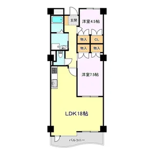 フレグランス郡山【2階】の間取り