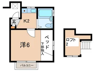 ハイツSTC1【2階】の間取り