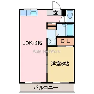 グラッドハウス【1階】の間取り