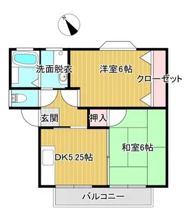ドリームハイツD【2階】の間取り