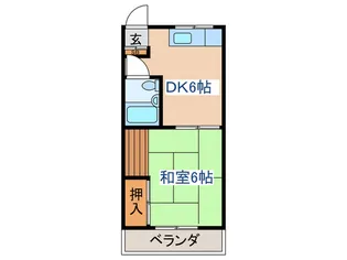 フラットクリーデンス【2階】の間取り