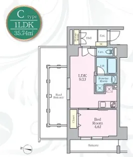 アーバンノット原宿【6階】の間取り