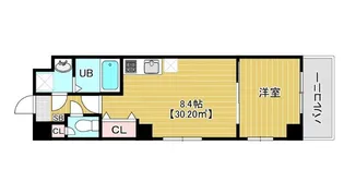 ソレイユ北砂【8階】の間取り