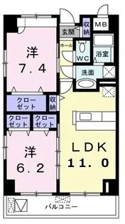 プレシオール小幡【9階】の間取り