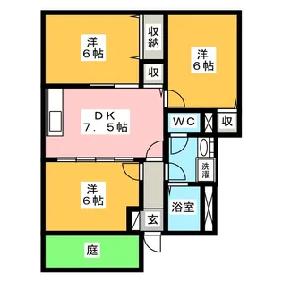 アヴニール A【1階】の間取り