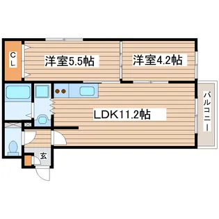 フェリチタ愛子I【3階】の間取り