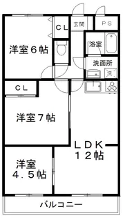 メゾン・ド・プリメーラ【1階】の間取り