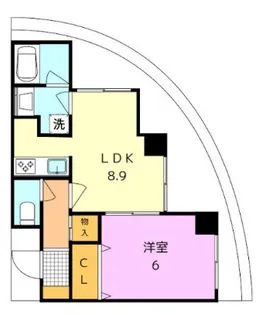 ジェルメ河善【2階】の間取り