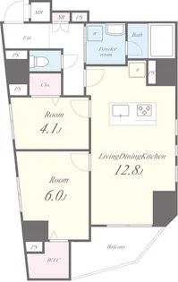 Laurus武蔵小山(ラウルスムサシコヤマ)【5階】の間取り