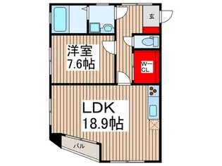 コ-トF【3階】の間取り