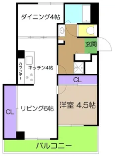 コーポ比島【1階】の間取り