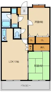 カメットI【3階】の間取り