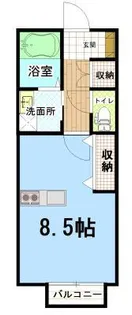 Repic古賀島【1階】の間取り