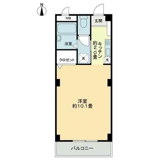 フィネス宮川【2階】の間取り