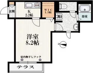 ヴィレッジ Ye【1階】の間取り