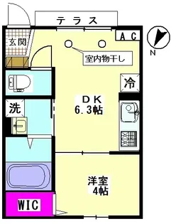 アプリコットハイム【1階】の間取り