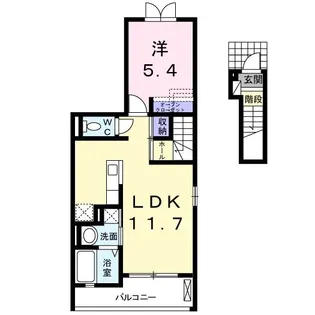 プラシード【2階】の間取り