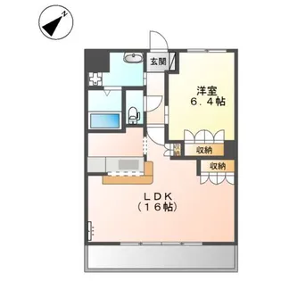 パルティール横濱【2階】の間取り