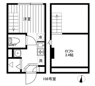 Coron Heiwadai【1階】の間取り
